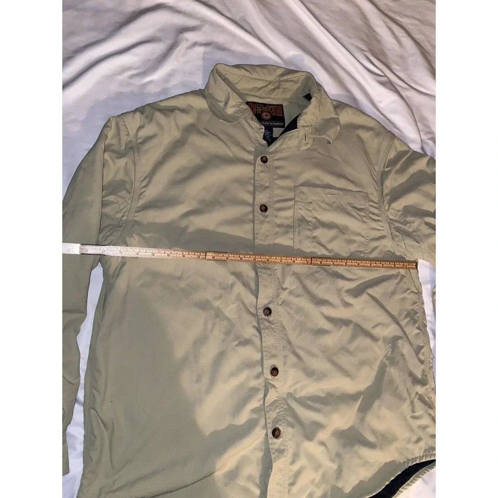 Duluth Trading Hanger Bender Fire Hose Fleece Lined Shacket‎ Nylon Jacket Large